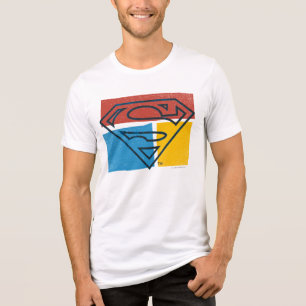 Superman S-Shield Logotipo do bloco amarelo azul