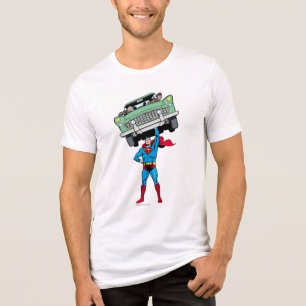 Superman segura carro