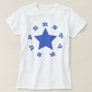 SUPERSTAR Camiseta básica para mulheres Marinho