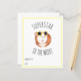 SUPERSTAR DA SEMANA - Certificado de Recompensa