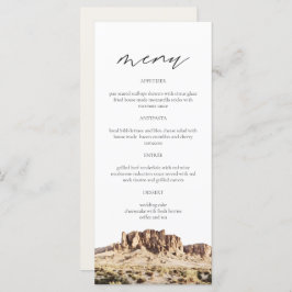 SUPERSTITION MOUNTAIN Watercolor Menu Card (Cartão