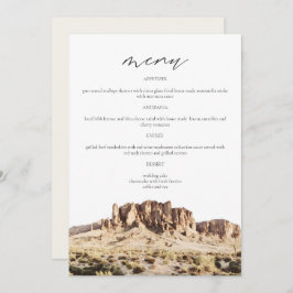 SUPERSTITION MOUNTAIN Watercolor Menu Card (Cartão