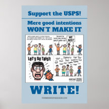 Suporta o USPS! Pôster