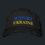 Suportar a liberdade de Boné bordada da Ucrânia<br><div class="desc">Ucrânia - Paz - Bandeira Ucraniana - Liberdade - Apoio - Solidariedade - Forte Juntos - Vitória da Liberdade! Você pode transferir para mais de 1.000 produtos Zazzle! Estamos Com A Ucrânia!</div>