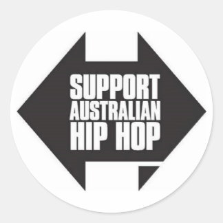 Suportar adesivo de hip hop australiano