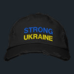 Suportar o Boné de beisebol bordado pela Ucrânia<br><div class="desc">Apoiar os Bonés de basebol bordados na Ucrânia - Paz - Chapéus de bandeira ucranianos - Liberdade - Solidariedade - Forte Juntos - Vitória da Liberdade! Você pode transferir para mais de 1.000 produtos Zazzle! Estamos Com A Ucrânia!</div>