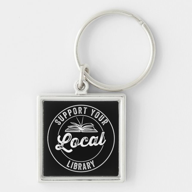 Suportar o Chaveiro de Magnet da Biblioteca Local (Frente)