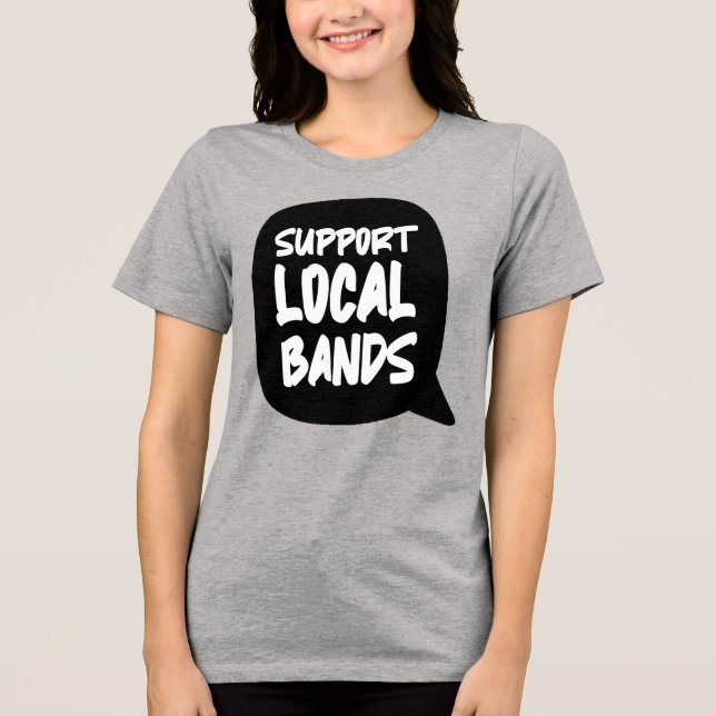 Suportar T-Shirt do Banda Local (Frente)