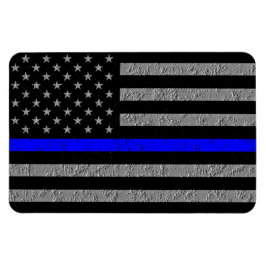 SUPORTE À LINHA AZUL FINA ÍMÃ DE POLÍCIA