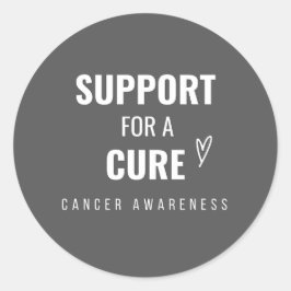 suporte a um adesivo de sensibilização para o canc