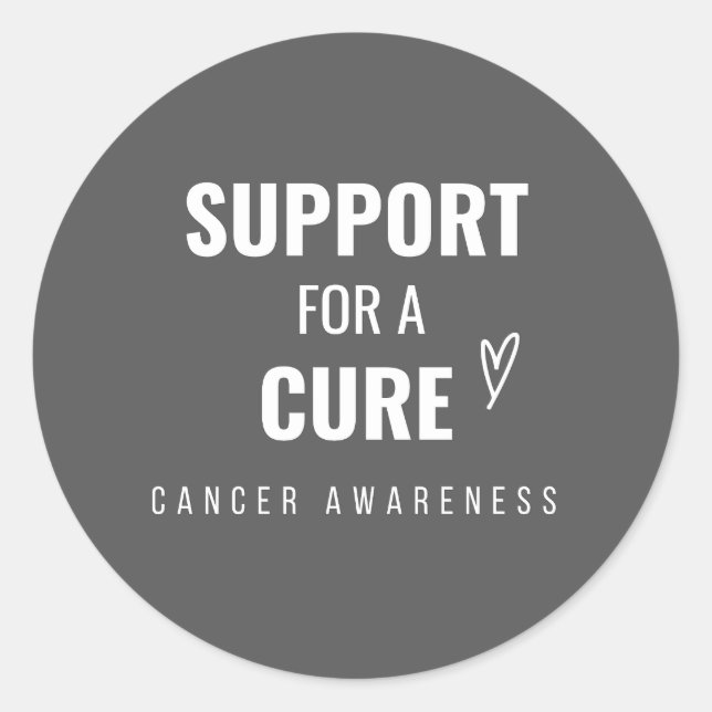 suporte a um adesivo de sensibilização para o canc (Frente)