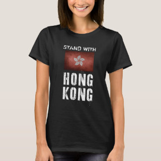 suporte com a camisa das mulheres de Hong Kong