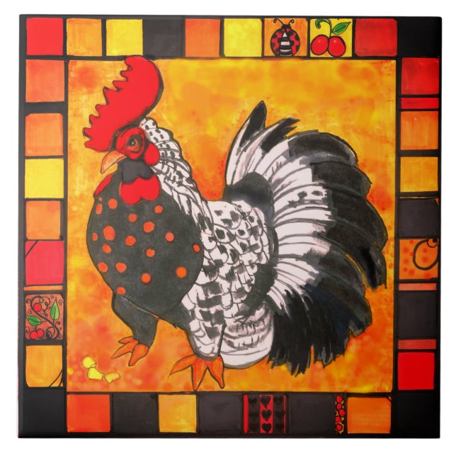 suporte de azulejo de galo (Frente)
