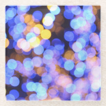 Suporte de Bebida Luzes Azuis Glamourosas