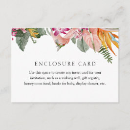 Suporte de Cartão de Inserção Tropical