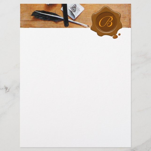 SUPORTE DE CARTAS EM MADEIRA LACRE MARROM MONOGRAM (Frente)