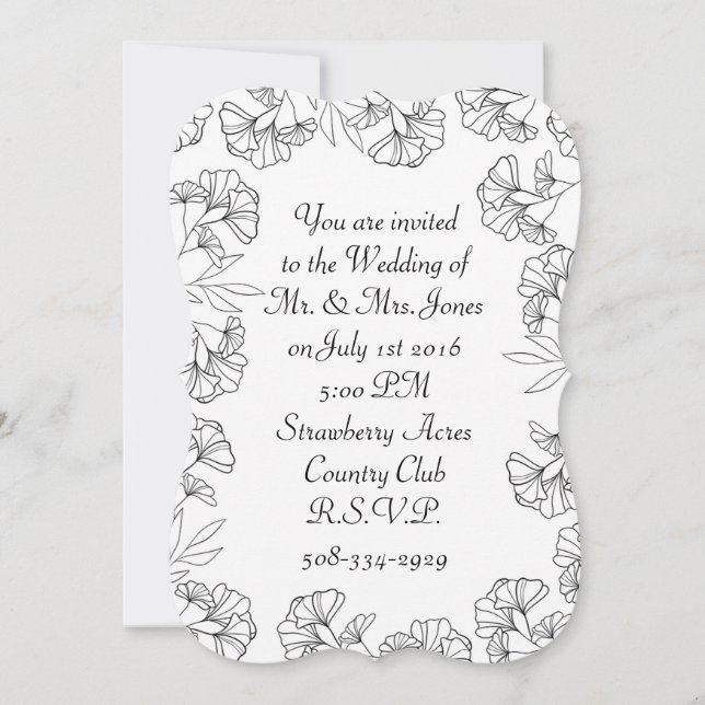 Suporte de Convite 5x7 (Frente)