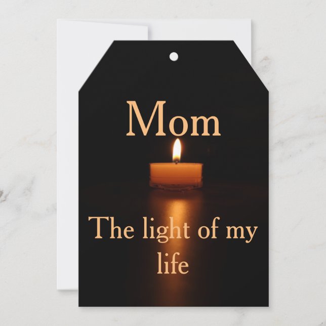 Suporte de convite 5x7 para sua mãe (Frente)