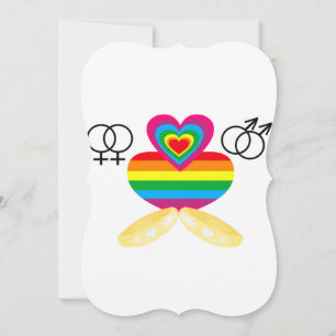 Suporte de Convite casamento gay 5x7