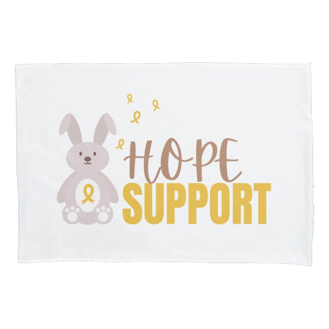suporte de esperança para cancer infantil Pillowca (Frente)