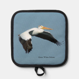 suporte de panela de Pelicano Branco