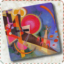 Suporte de pedra - "Em Azul" - Wassily Kandinsky