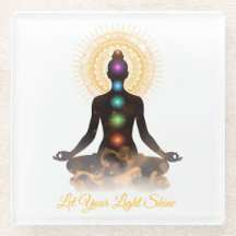 Suporte de Silhueta de Chakra – Deixe Sua Luz Bril