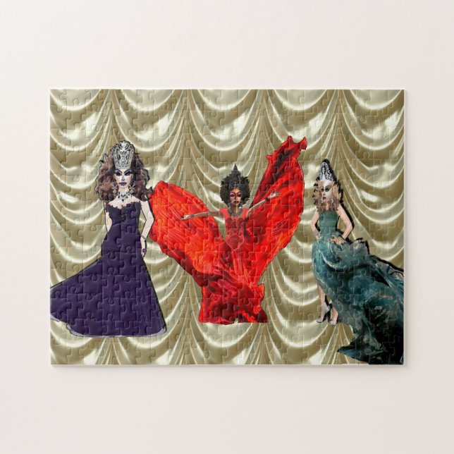 Suporte do Queens três antes de mim quebra-cabeça (Horizontal)