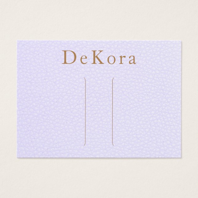 Suporte do visor do clipe de couro de lavanda (Frente)