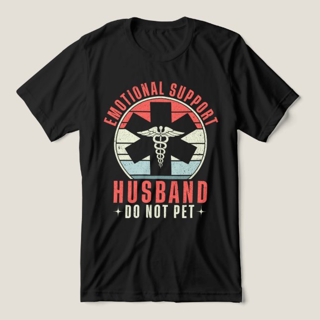Suporte Emocional Sarcástico Citação de Marido (Design frontal)