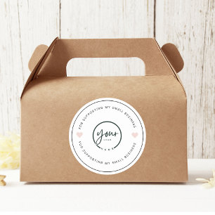 Suporte para a minha pequena empresa com adesivo d