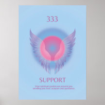 Suporte para Angel Number Aura Poster 333