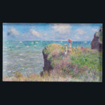 Suporte Para Cartão De Mesa Claude Monet - Cliff Walk em Pourville<br><div class="desc">Cliff Walk em Pourville / Promenade sur la falaise,  Pourville - Claude Monet,  1882</div>