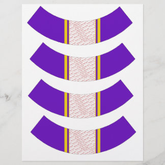 Suporte para Cupcake com Armação de Foto Roxo e Do