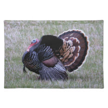 Ação de Graças a Wild Turkey Cloth Placemat