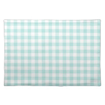 Aqua Blue Gingham Checks