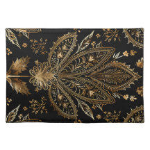 Black & Dourado Real Indiano de Luxo