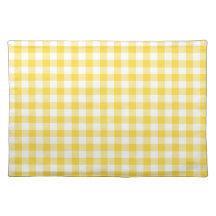 Limon Yellow e White Gingham Checks