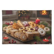 Norwegian Christmas Treats, Cloth Placemat