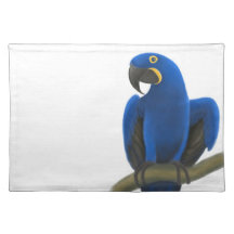 Papagaio amigável Placemat do Macaw do jacinto