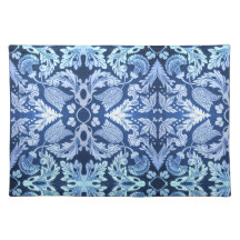 Placemat de Padrão Azul Vitoriano