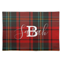 Red Tartan Xadrez Verificada Scotland Monographic