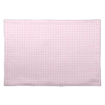 Verificação cor-de-rosa Placemat do guingão
