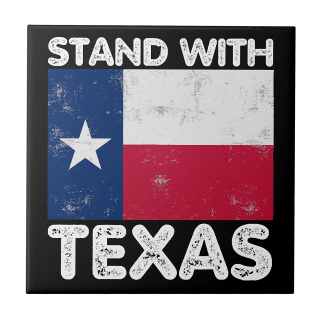 Suporte para Texas I Stand com Texas Texan Flag (Frente)