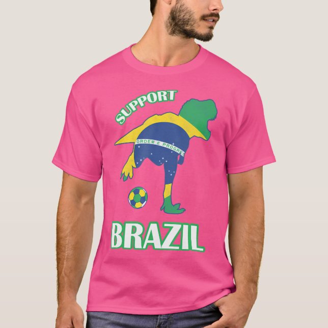 Suporte T-Rex Jersey 2018 Camisa De Futebol Brasil (Frente)
