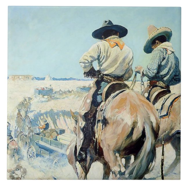 Supply Wagon Western Art da NC Wyeth (Frente)