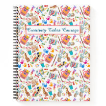 Suprimentos de arte coloridos Padrão criativo para