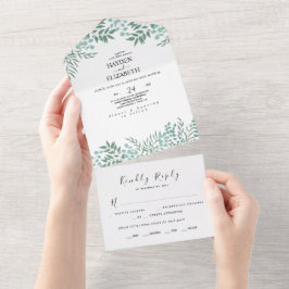 Suprimentos de Convite de casamento Eucalyptus Rus