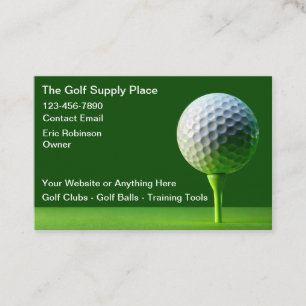 Suprimentos Dourados Cartões de visitas simples