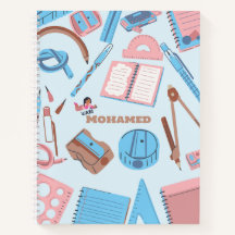 Suprimentos Escolares Fofos Caderno Personalizado